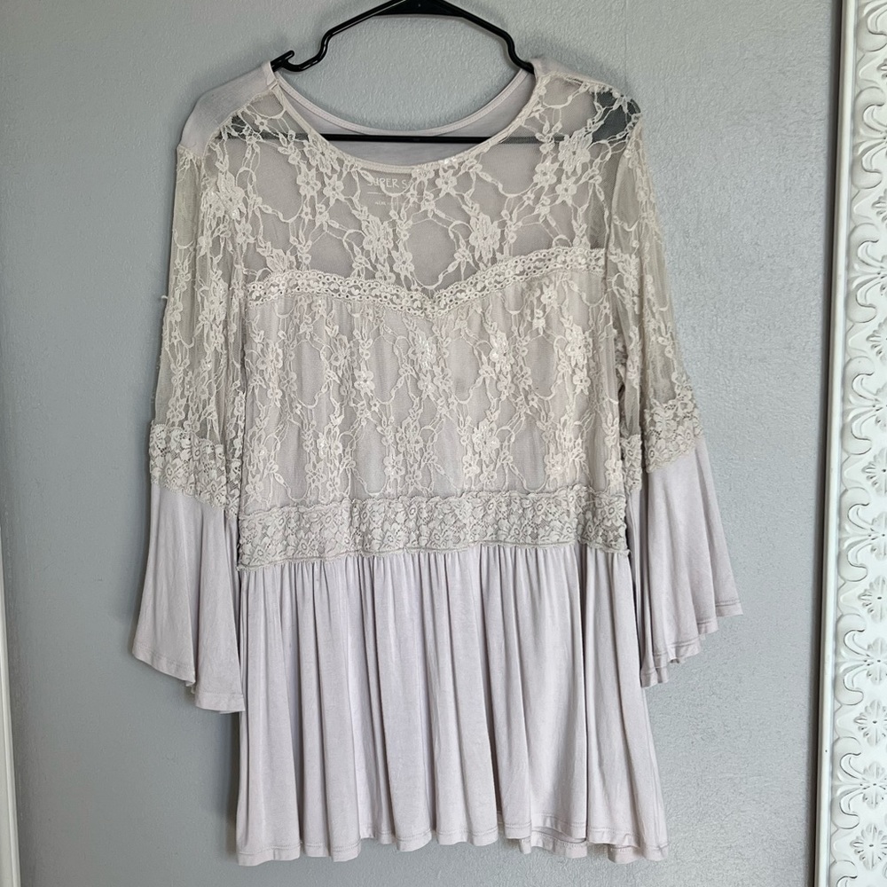 Torrid lace long sleeve top